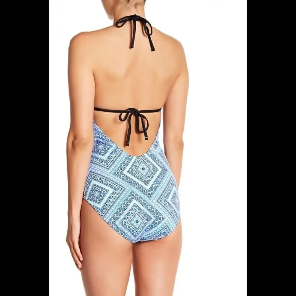 Leilani plunge swimsuit. NWOT